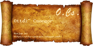 Ottó Csongor névjegykártya