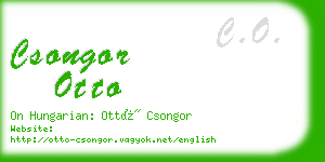 csongor otto business card